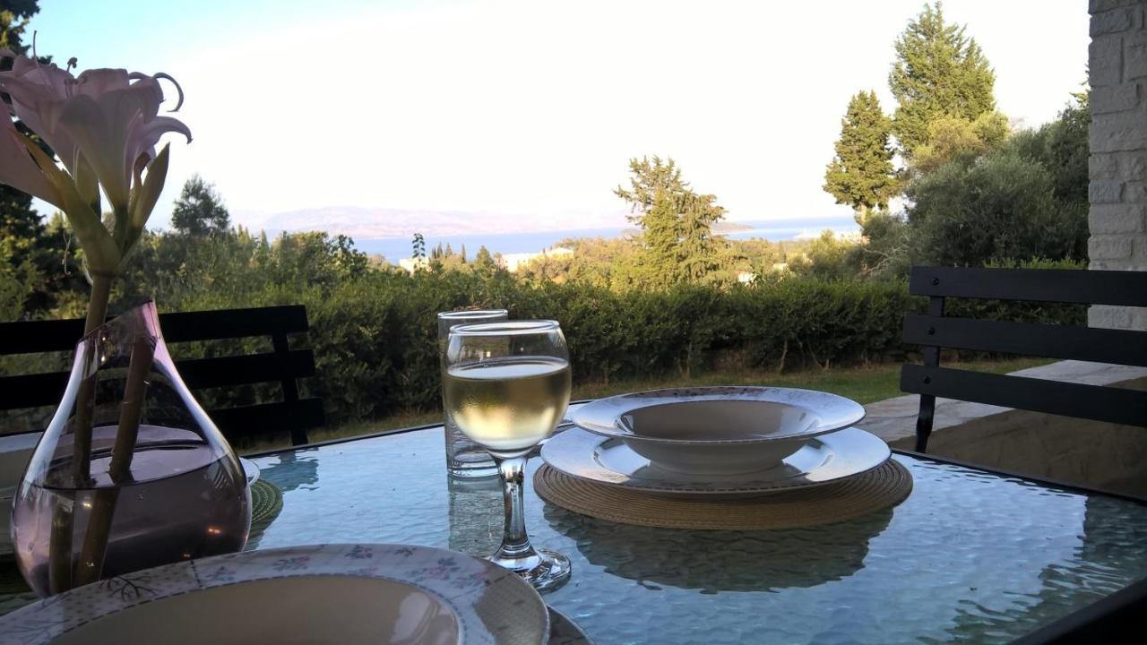 Stone Studio In Nature With View To Corfu Town! Evropouloi エクステリア 写真