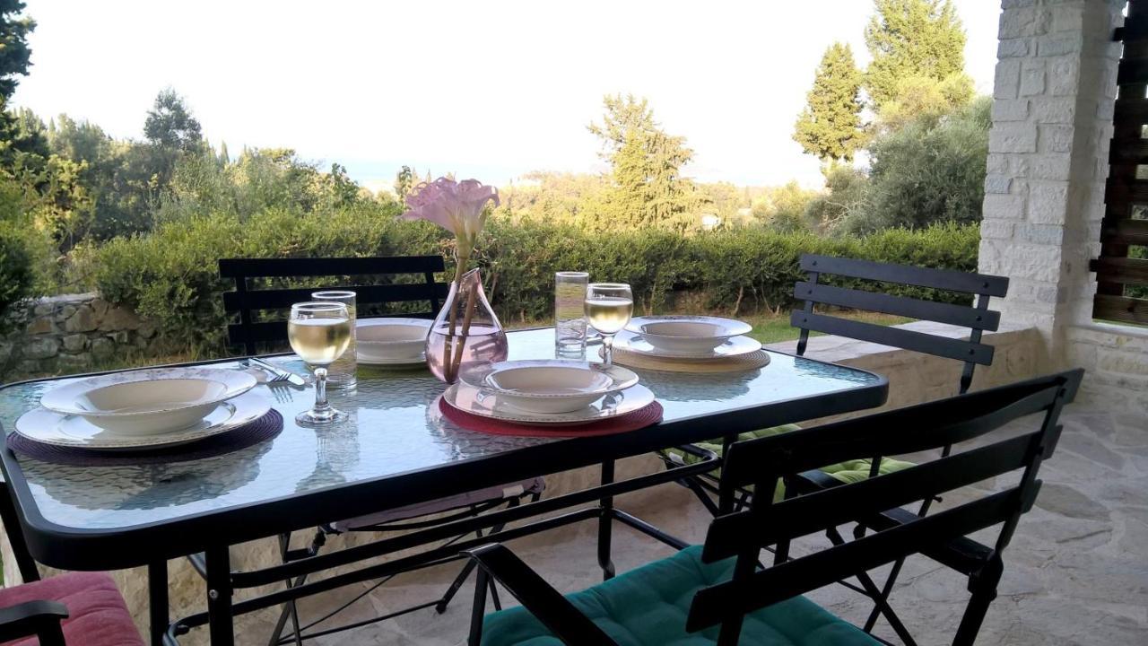 Stone Studio In Nature With View To Corfu Town! Evropouloi エクステリア 写真